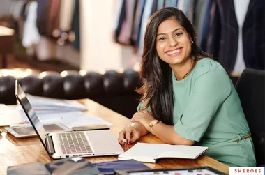 A person working from home on a laptop, illustrating the freedom and challenges of freelancing." Alt text for home office burnout image: